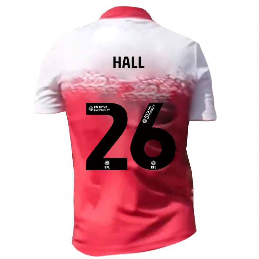 Danxen Mujer Camiseta Charlie Hall #26 Rojo Blanco 1ª Equipación 2025/26 La Camisa