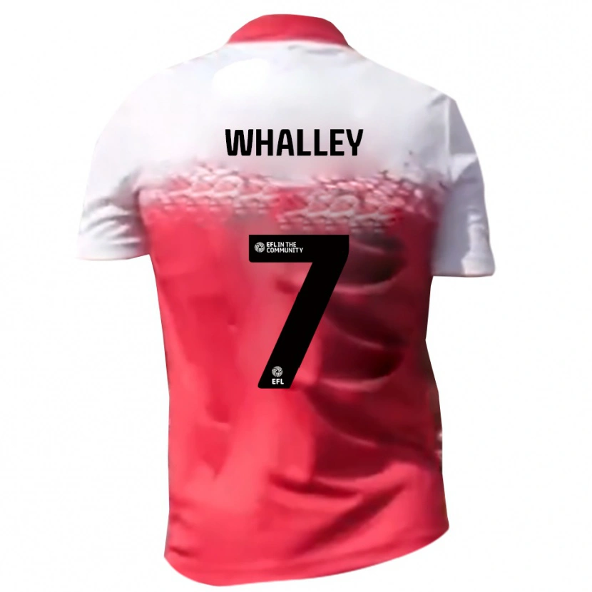 Danxen Mujer Camiseta Shaun Whalley #7 Rojo Blanco 1ª Equipación 2025/26 La Camisa