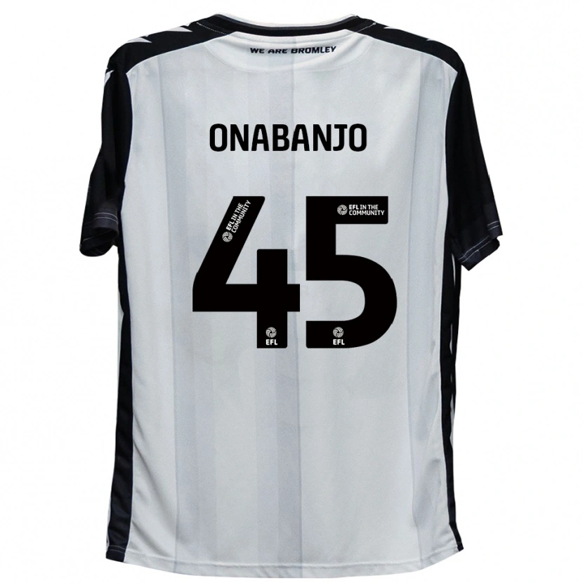 Danxen Mujer Camiseta Remi Onabanjo #45 Blanco Negro 1ª Equipación 2025/26 La Camisa