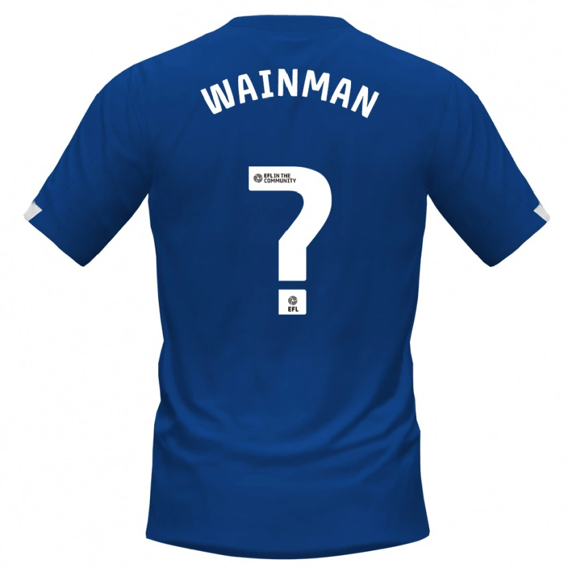 Danxen Mujer Camiseta Theo Wainman #0 Azul Blanco 1ª Equipación 2025/26 La Camisa