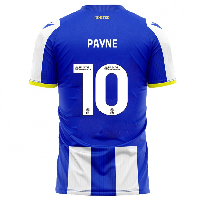 Danxen Mujer Camiseta Jack Payne #10 Azul Blanco 1ª Equipación 2025/26 La Camisa
