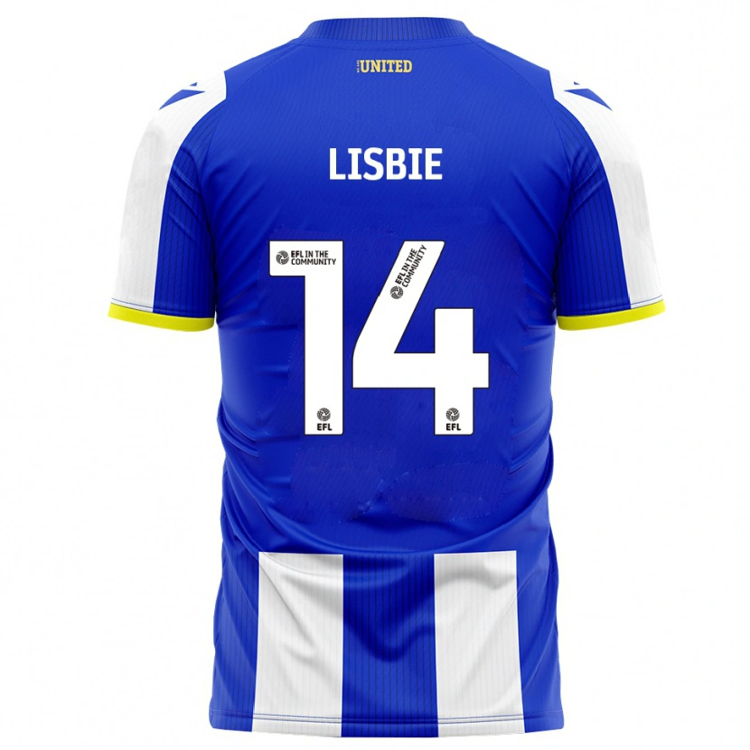 Danxen Mujer Camiseta Kyreece Lisbie #14 Azul Blanco 1ª Equipación 2025/26 La Camisa