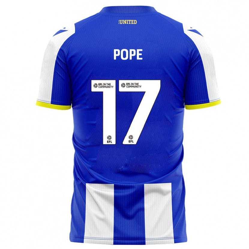 Danxen Mujer Camiseta Leah Pope #17 Azul Blanco 1ª Equipación 2025/26 La Camisa