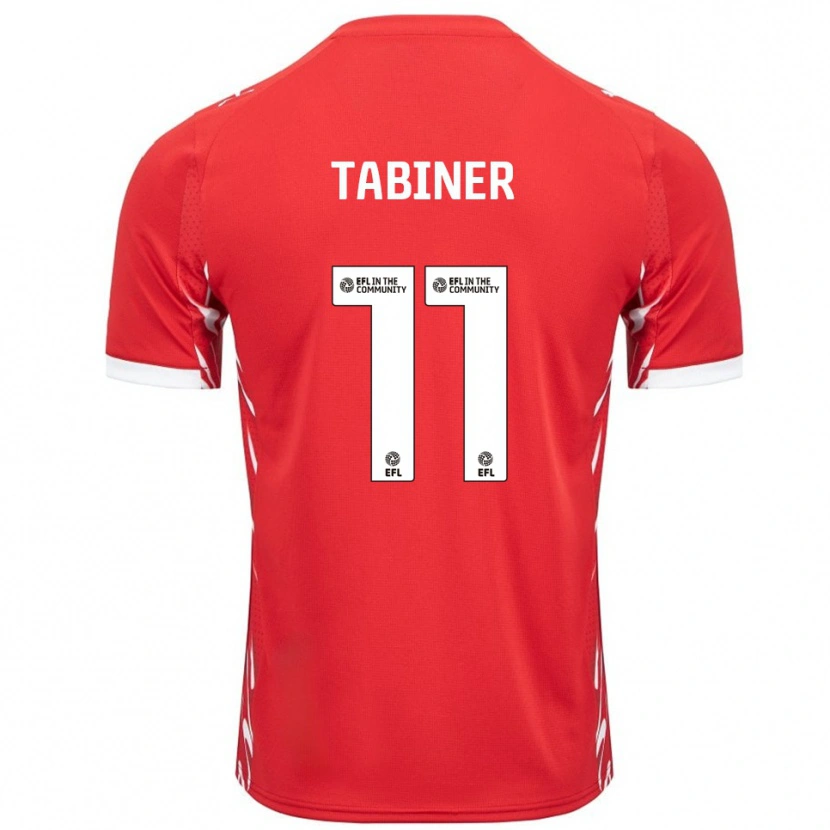 Danxen Mujer Camiseta Joel Tabiner #11 Rojo Blanco 1ª Equipación 2025/26 La Camisa