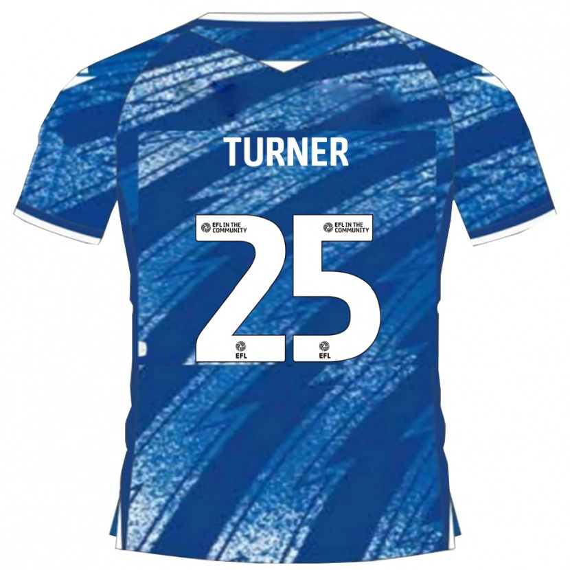 Danxen Mujer Camiseta Jake Turner #25 Azul Blanco 1ª Equipación 2025/26 La Camisa