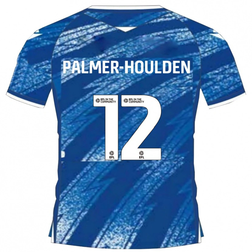 Danxen Mujer Camiseta Seb Palmer-Houlden #12 Azul Blanco 1ª Equipación 2025/26 La Camisa