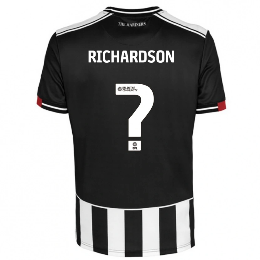 Danxen Mujer Camiseta Dani Richardson #0 Negro Blanco Rojo 1ª Equipación 2025/26 La Camisa