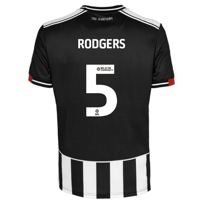 Danxen Mujer Camiseta Harvey Rodgers #5 Negro Blanco Rojo 1ª Equipación 2025/26 La Camisa