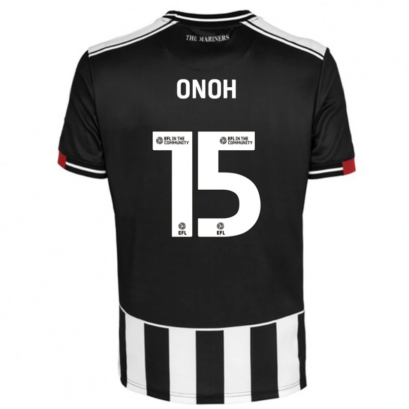 Danxen Mujer Camiseta Fortune Onoh #15 Negro Blanco Rojo 1ª Equipación 2025/26 La Camisa