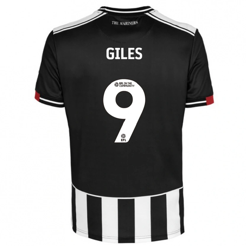 Danxen Mujer Camiseta Grayson Giles #9 Negro Blanco Rojo 1ª Equipación 2025/26 La Camisa
