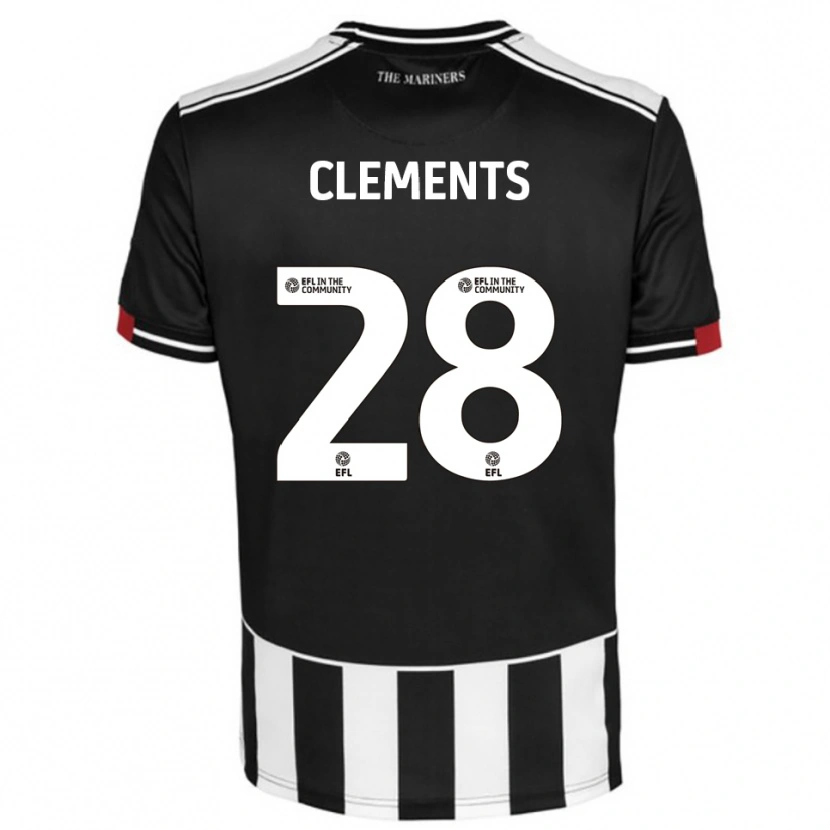 Danxen Mujer Camiseta Charlie Clements #28 Negro Blanco Rojo 1ª Equipación 2025/26 La Camisa