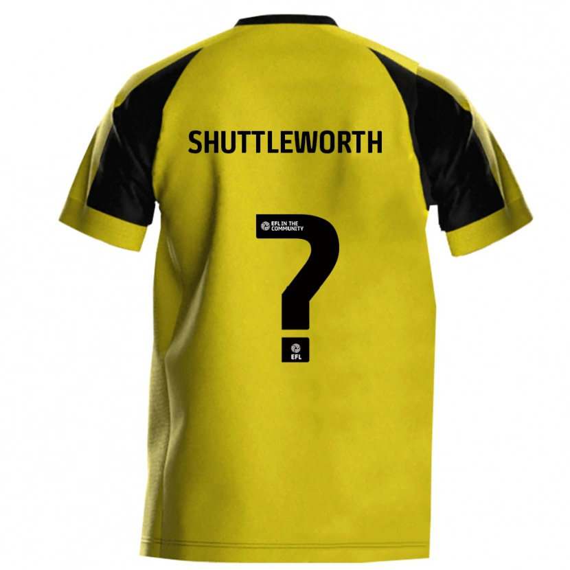 Danxen Mujer Camiseta Hannah Shuttleworth #0 Amarillo Gris 1ª Equipación 2025/26 La Camisa