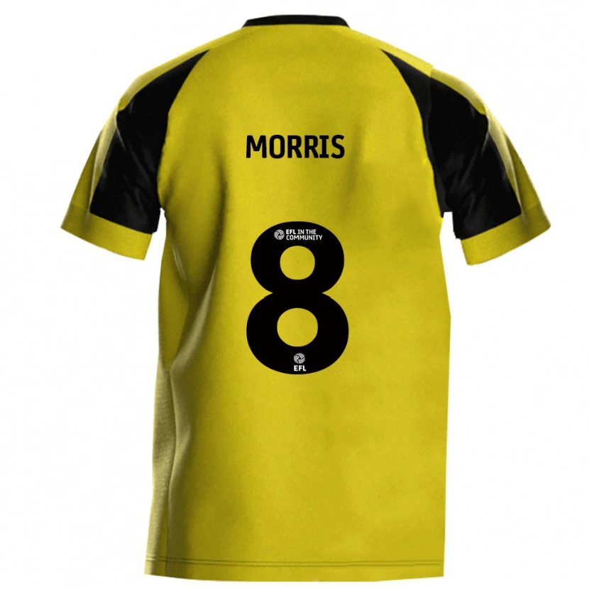 Danxen Mujer Camiseta Bryn Morris #8 Amarillo Gris 1ª Equipación 2025/26 La Camisa