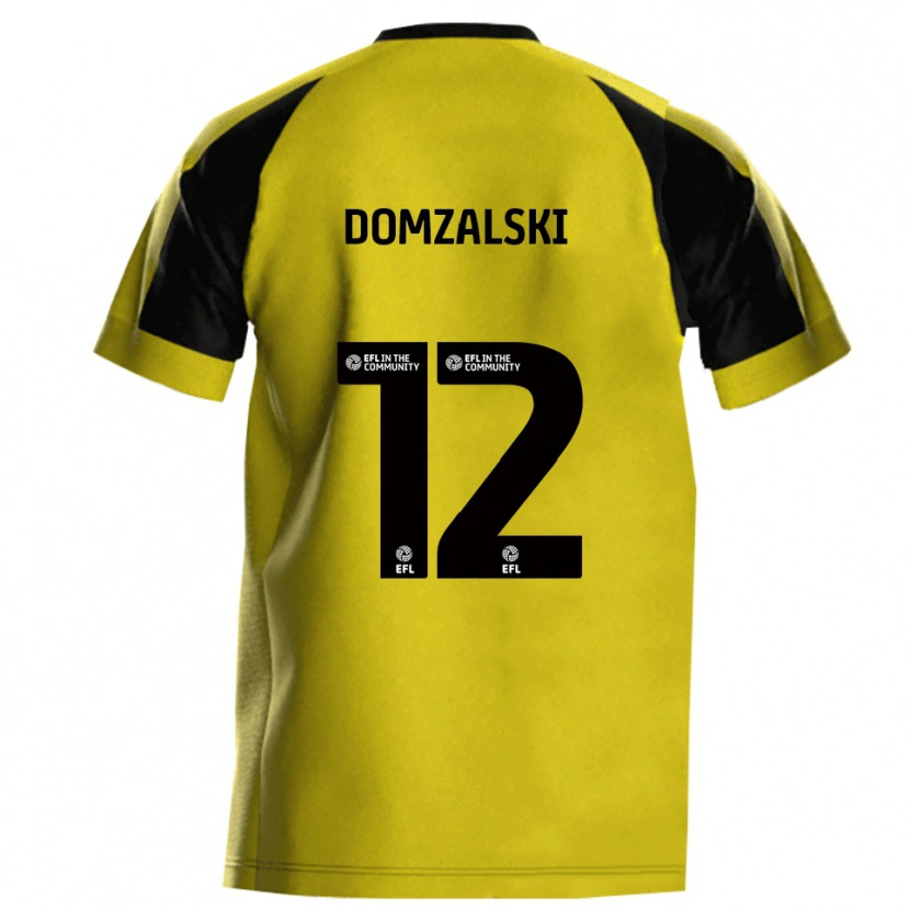 Danxen Mujer Camiseta Ollie Domzalski #12 Amarillo Gris 1ª Equipación 2025/26 La Camisa