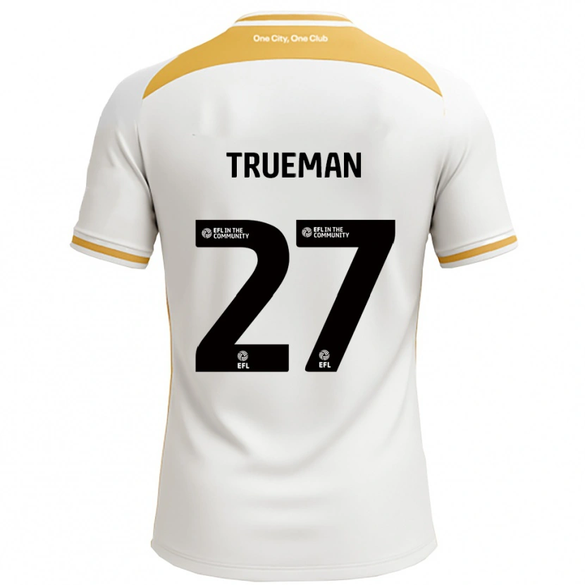 Danxen Mujer Camiseta Connal Trueman #27 Blanco Dorado 1ª Equipación 2025/26 La Camisa