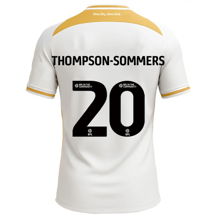 Danxen Mujer Camiseta Kane Thompson-Sommers #20 Blanco Dorado 1ª Equipación 2025/26 La Camisa