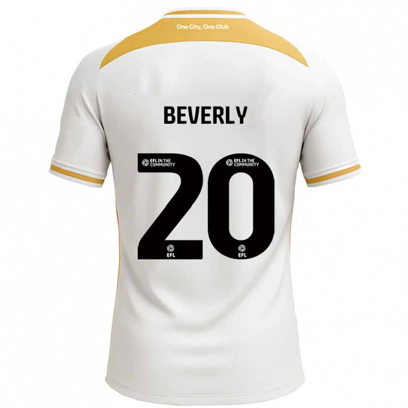 Danxen Mujer Camiseta Poppy Beverly #20 Blanco Dorado 1ª Equipación 2025/26 La Camisa