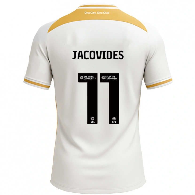 Danxen Mujer Camiseta Annaliese Jacovides #11 Blanco Dorado 1ª Equipación 2025/26 La Camisa