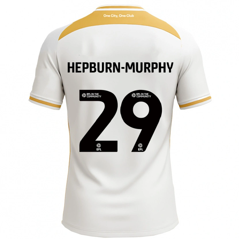 Danxen Mujer Camiseta Rushian Hepburn-Murphy #29 Blanco Dorado 1ª Equipación 2025/26 La Camisa