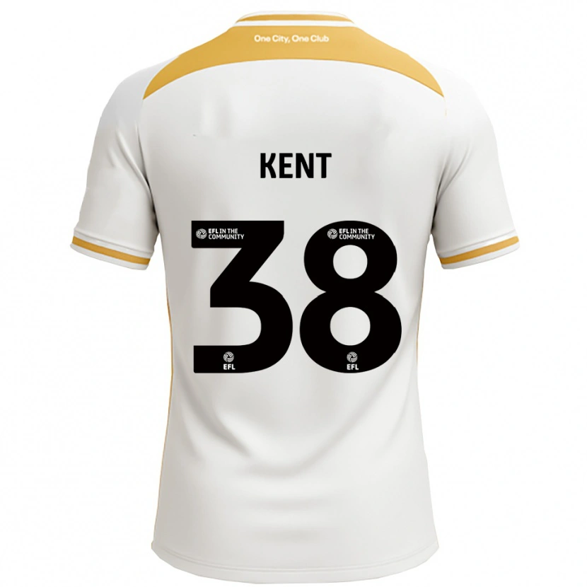 Danxen Mujer Camiseta Isabelle Kent #38 Blanco Dorado 1ª Equipación 2025/26 La Camisa