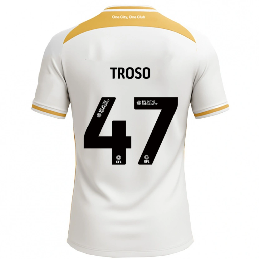 Danxen Mujer Camiseta Simone Troso #47 Blanco Dorado 1ª Equipación 2025/26 La Camisa