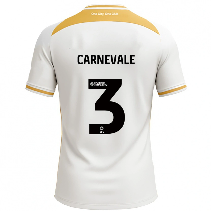 Danxen Mujer Camiseta Giusy Carnevale #3 Blanco Dorado 1ª Equipación 2025/26 La Camisa