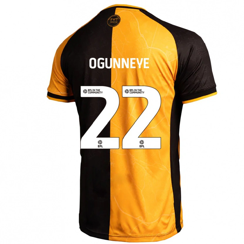 Danxen Mujer Camiseta Habeeb Ogunneye #22 Amarillo Negro 1ª Equipación 2025/26 La Camisa