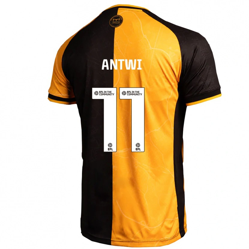 Danxen Mujer Camiseta Cameron Antwi #11 Amarillo Negro 1ª Equipación 2025/26 La Camisa