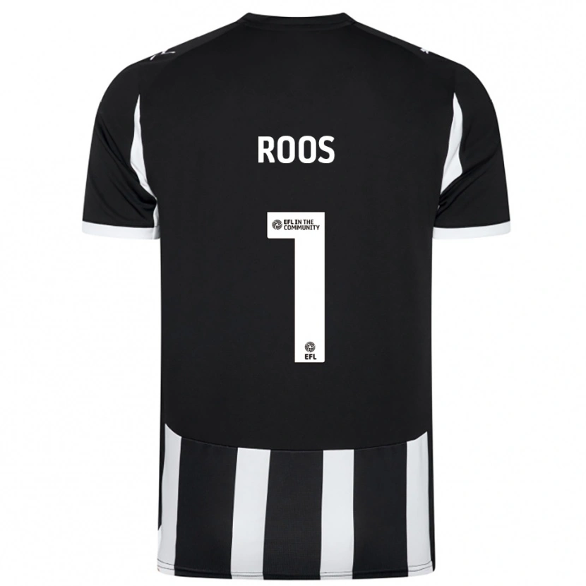 Danxen Mujer Camiseta Kelle Roos #1 Blanco Negro 1ª Equipación 2025/26 La Camisa