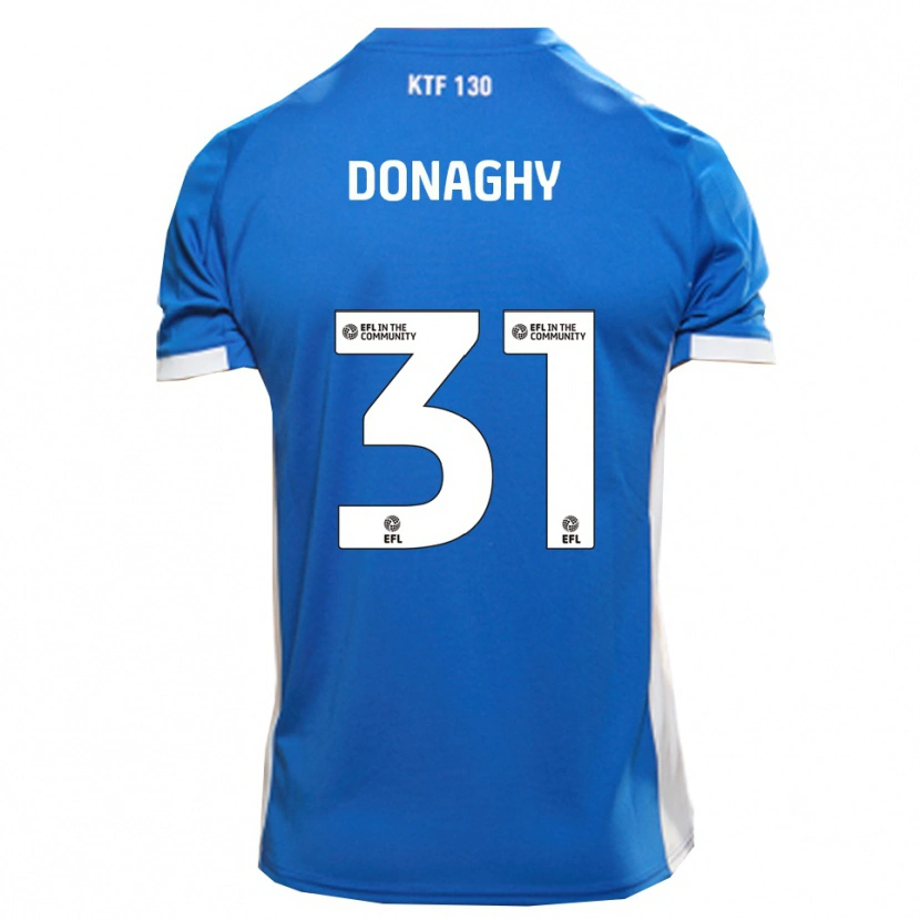 Danxen Mujer Camiseta Tom Donaghy #31 Azul Blanco 1ª Equipación 2025/26 La Camisa