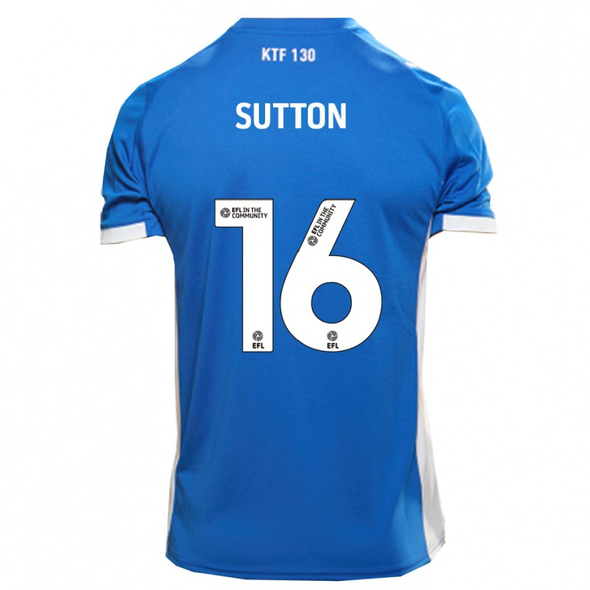Danxen Mujer Camiseta Will Sutton #16 Azul Blanco 1ª Equipación 2025/26 La Camisa