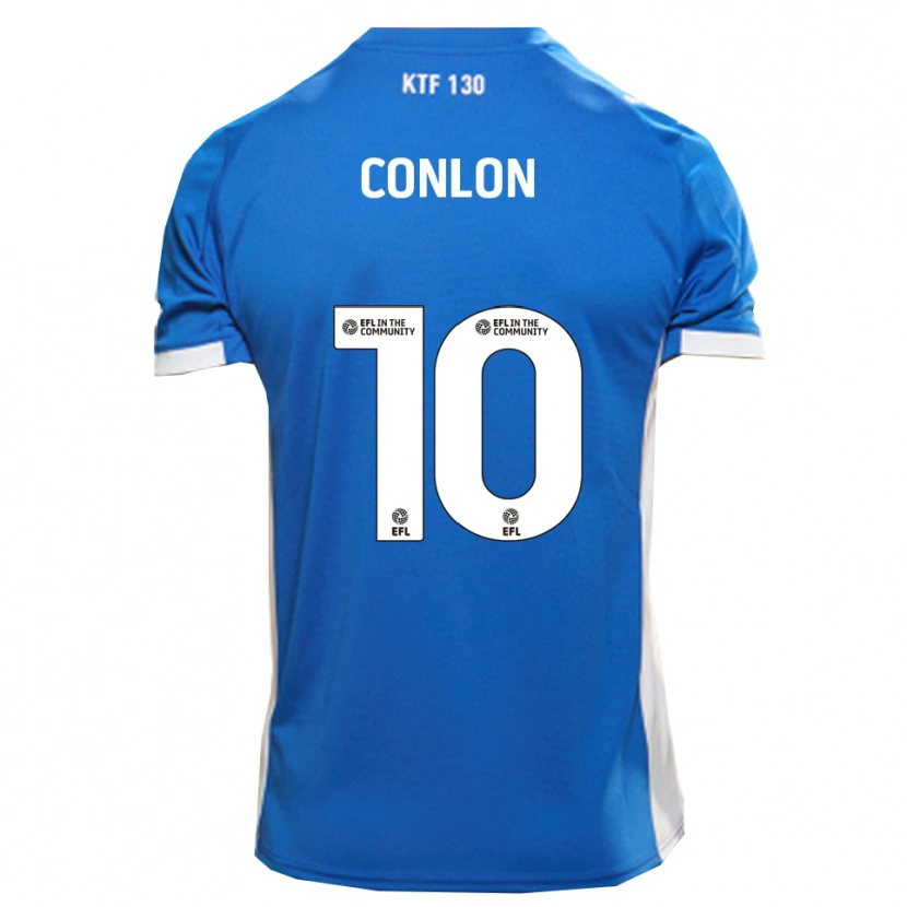 Danxen Mujer Camiseta Tom Conlon #10 Azul Blanco 1ª Equipación 2025/26 La Camisa