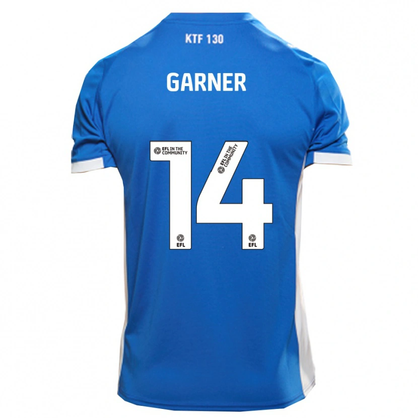 Danxen Mujer Camiseta Joe Garner #14 Azul Blanco 1ª Equipación 2025/26 La Camisa