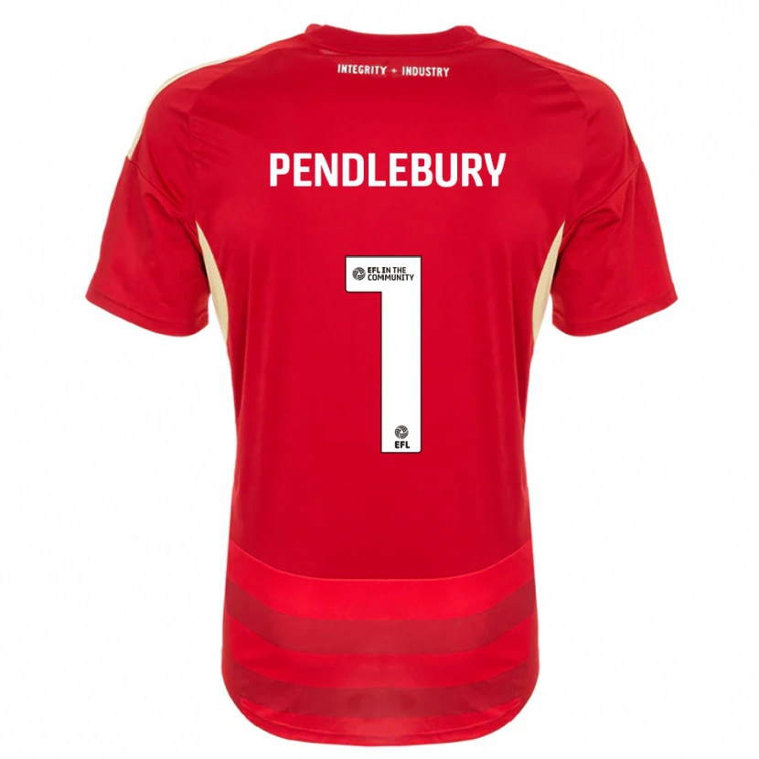 Danxen Mujer Camiseta Izzy Pendlebury #1 Rojo Blanco 1ª Equipación 2025/26 La Camisa