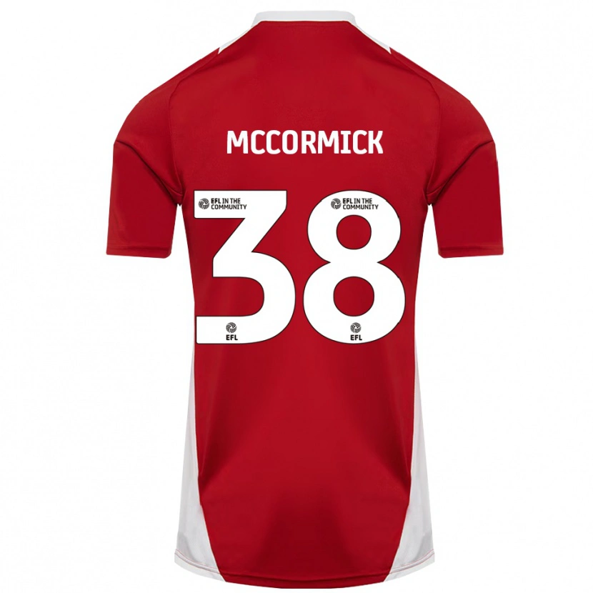 Danxen Mujer Camiseta Antony Mccormick #38 Rojo Blanco Dorado 1ª Equipación 2025/26 La Camisa