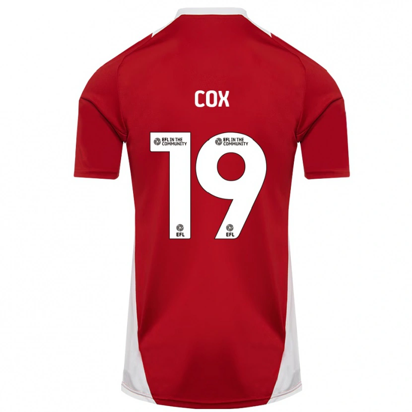 Danxen Mujer Camiseta Hannah Cox #19 Rojo Blanco Dorado 1ª Equipación 2025/26 La Camisa