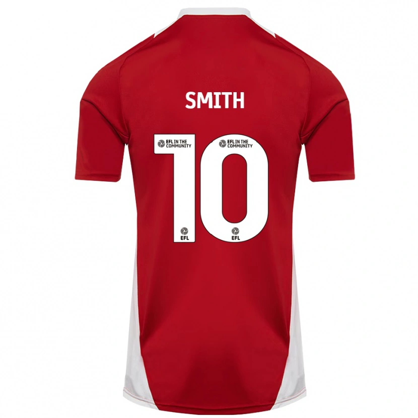 Danxen Mujer Camiseta Harry Smith #10 Rojo Blanco Dorado 1ª Equipación 2025/26 La Camisa