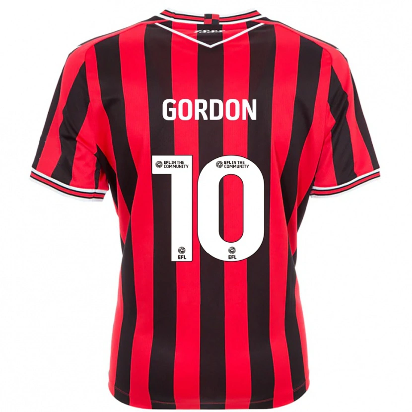 Danxen Mujer Camiseta Josh Gordon #10 Rojo Negro 1ª Equipación 2025/26 La Camisa