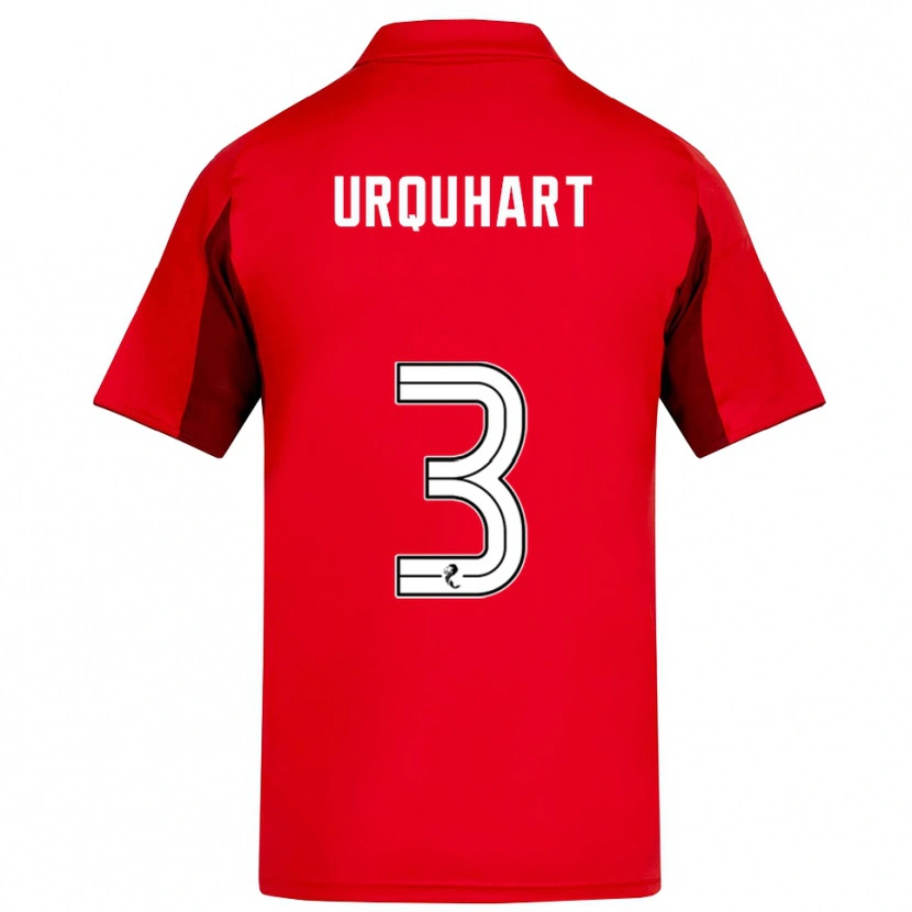 Danxen Mujer Camiseta Millie Urquhart #3 Rojo Borgoña 1ª Equipación 2025/26 La Camisa