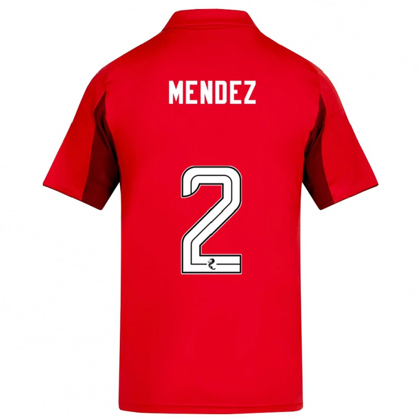 Danxen Mujer Camiseta Alix Mendez #2 Rojo Borgoña 1ª Equipación 2025/26 La Camisa