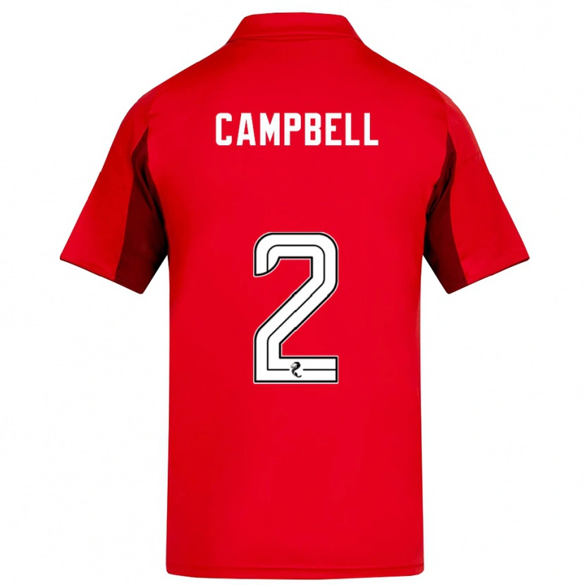 Danxen Mujer Camiseta Loren Campbell #2 Rojo Borgoña 1ª Equipación 2025/26 La Camisa