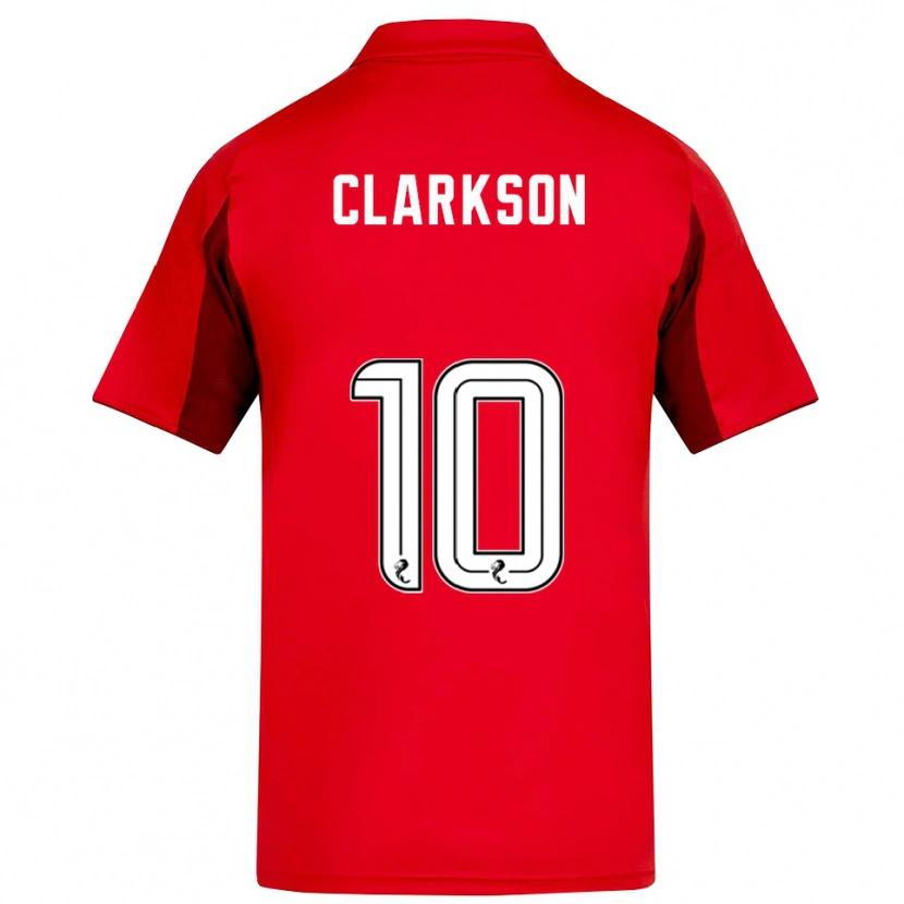 Danxen Mujer Camiseta Leighton Clarkson #10 Rojo Borgoña 1ª Equipación 2025/26 La Camisa