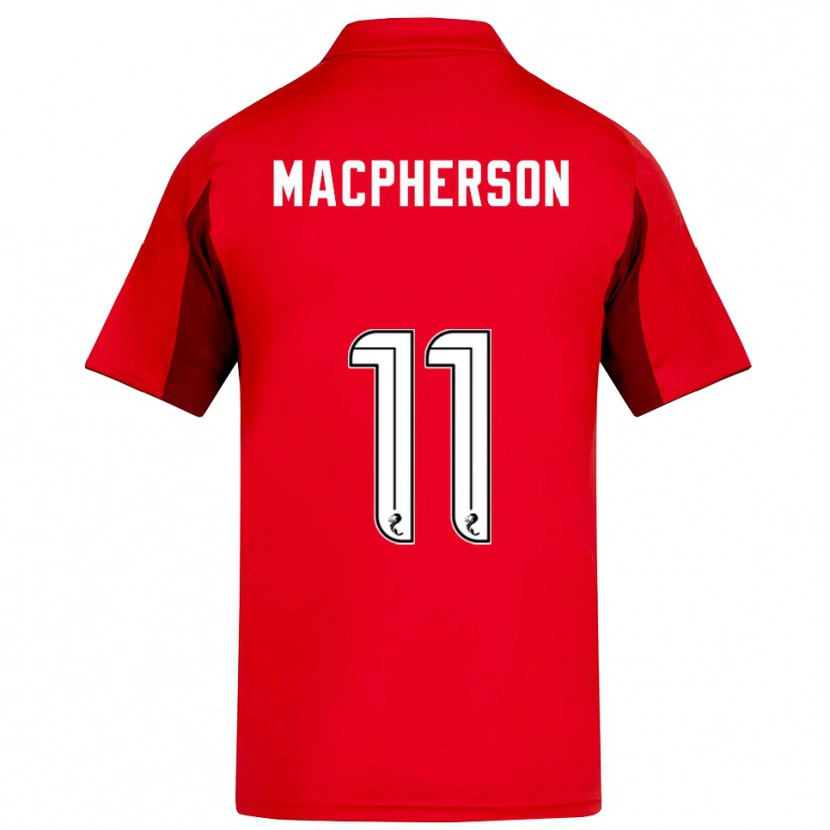 Danxen Mujer Camiseta Keira Macpherson #11 Rojo Borgoña 1ª Equipación 2025/26 La Camisa