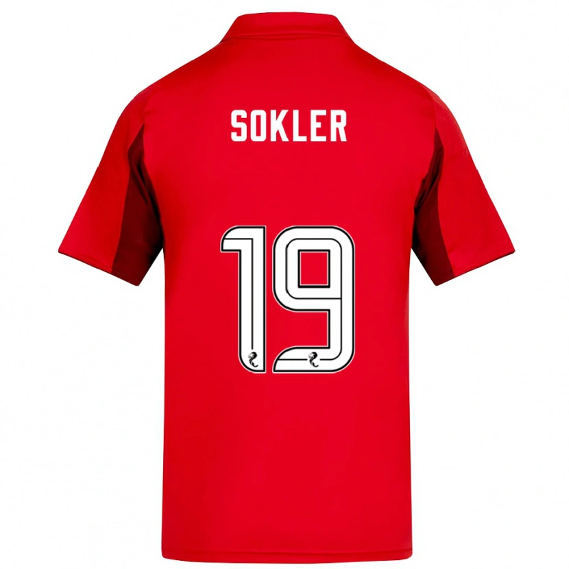 Danxen Mujer Camiseta Ester Sokler #19 Rojo Borgoña 1ª Equipación 2025/26 La Camisa