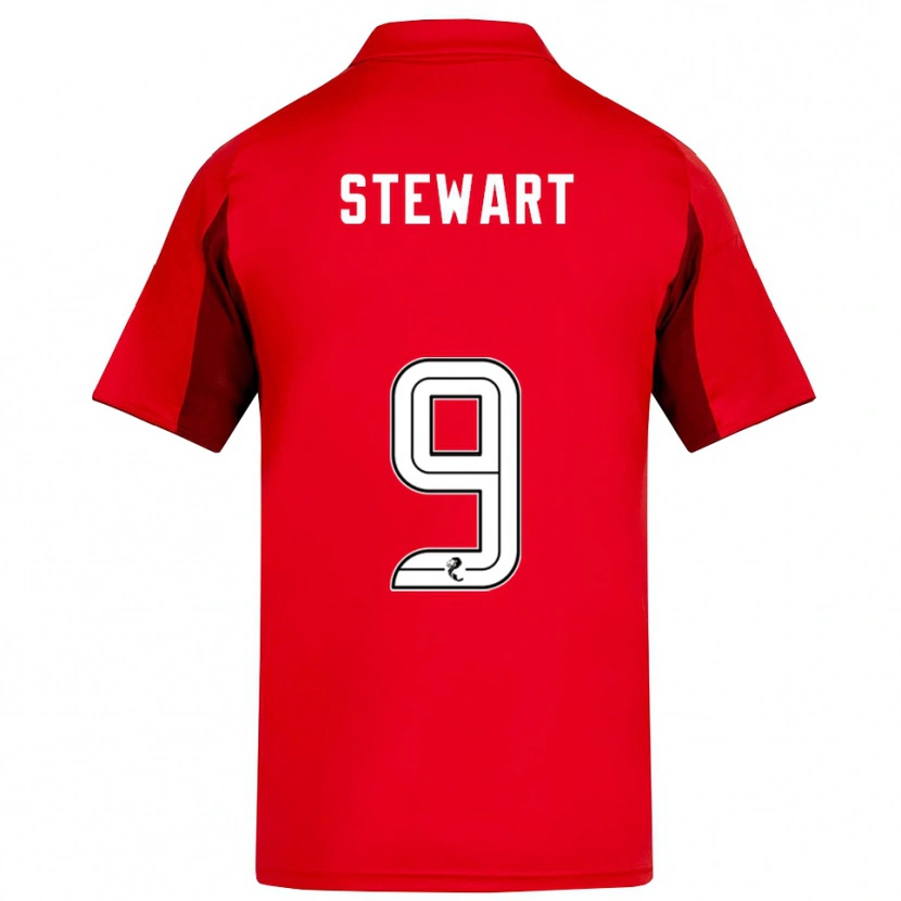 Danxen Mujer Camiseta Hannah Stewart #9 Rojo Borgoña 1ª Equipación 2025/26 La Camisa