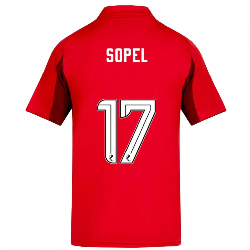Danxen Mujer Camiseta Nadia Sopel #17 Rojo Borgoña 1ª Equipación 2025/26 La Camisa