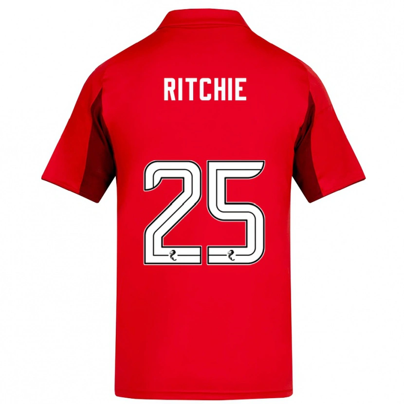 Danxen Mujer Camiseta Tom Ritchie #25 Rojo Borgoña 1ª Equipación 2025/26 La Camisa