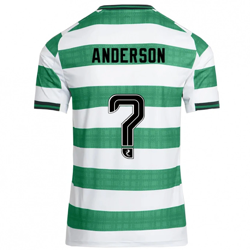 Danxen Mujer Camiseta Cayden Anderson #0 Verde Blanco 1ª Equipación 2025/26 La Camisa