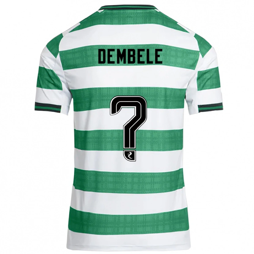 Danxen Mujer Camiseta Hassan Dembele #0 Verde Blanco 1ª Equipación 2025/26 La Camisa