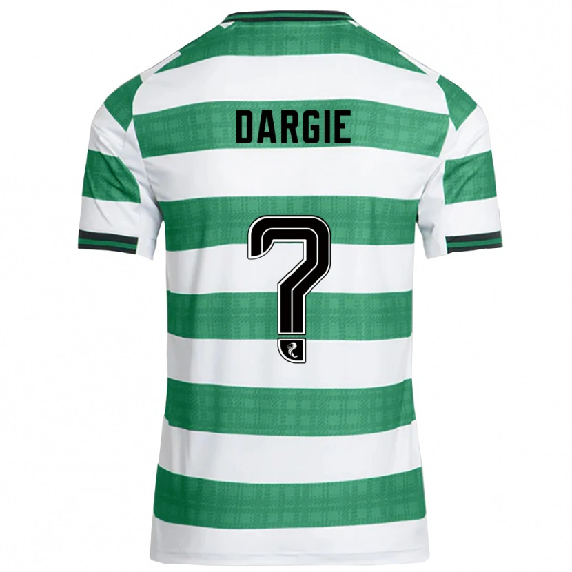 Danxen Mujer Camiseta Ryhs Dargie #0 Verde Blanco 1ª Equipación 2025/26 La Camisa